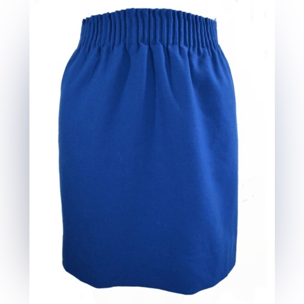 J Crew Royal Blue Wool blend Skirt 2